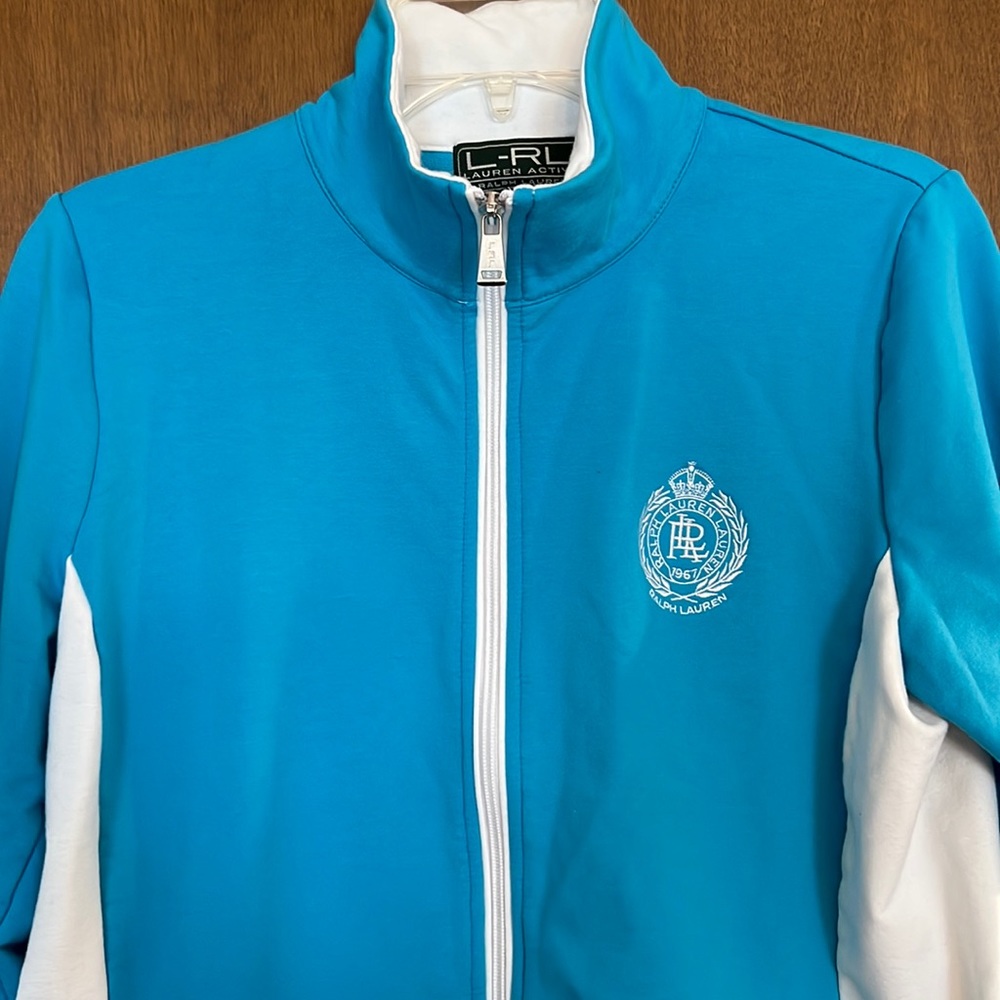 LRL VTG Ralph Lauren Active Zip Up Cotton Blend Jacket Size L